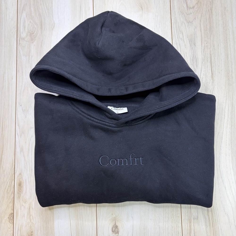 Comfrt Adults Signature Pullover Hoodie Black Size XL Comfortable Performance